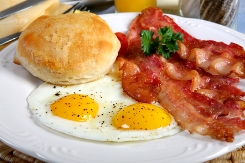 bacon and eggs